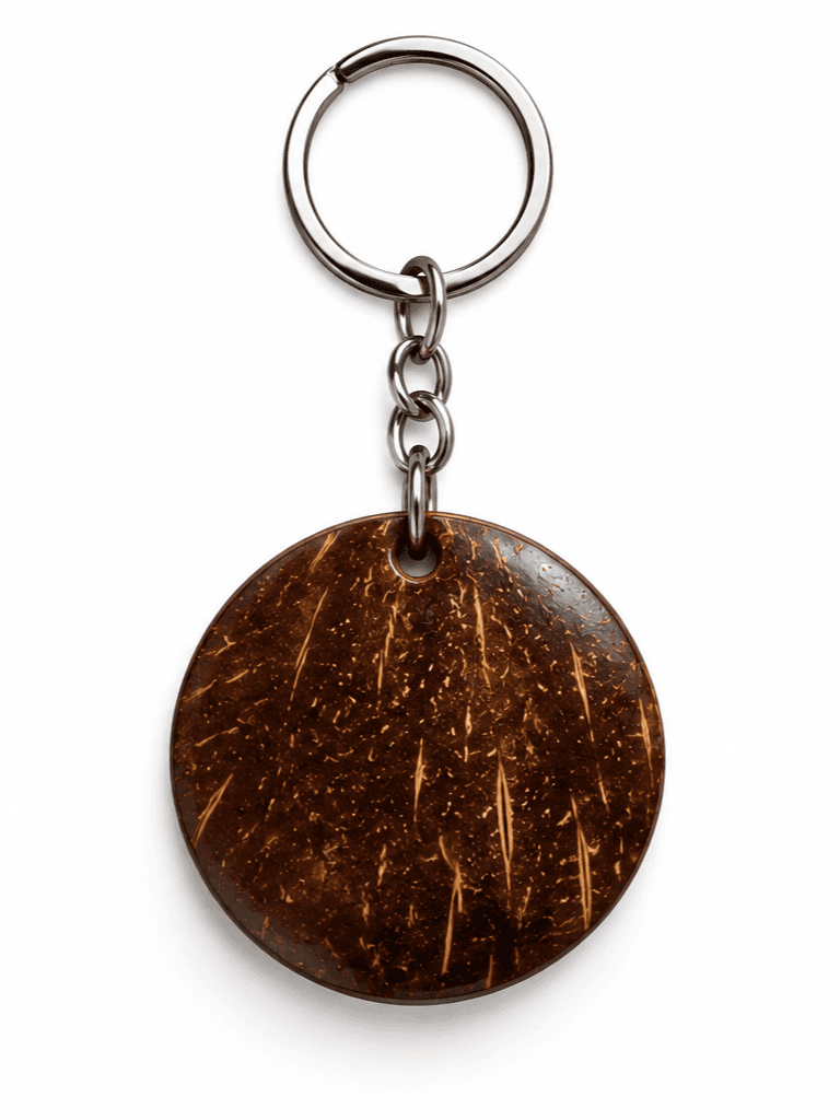 Tree of Life Coconut Shell Keychain thumbnail 2