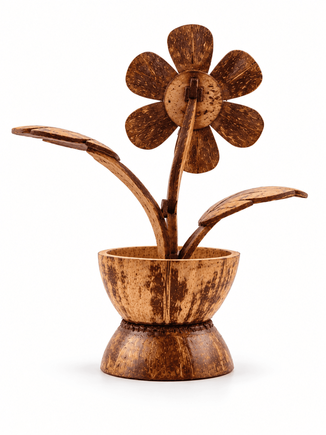 Artisan Coconut Shell Blossom Flower thumbnail 2